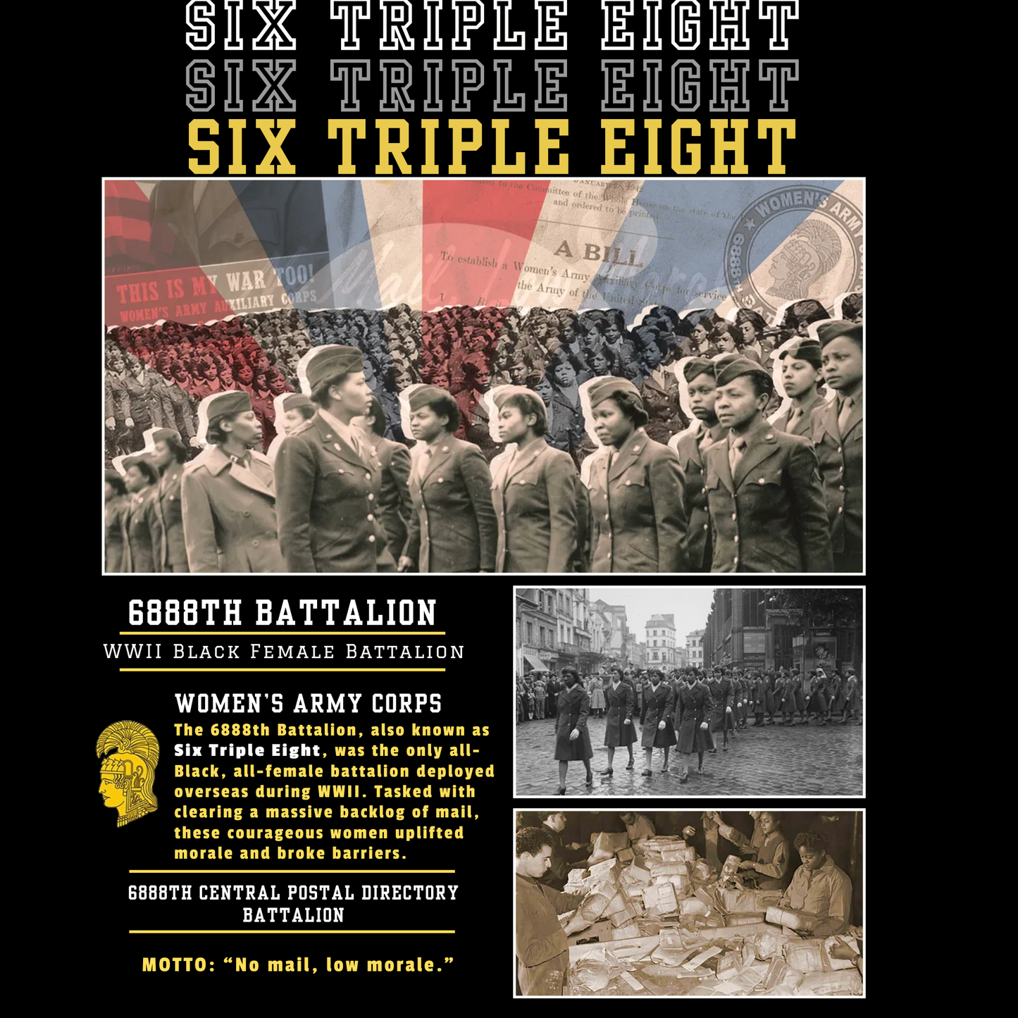 6888th Battalion Tee - Honor and Heritage