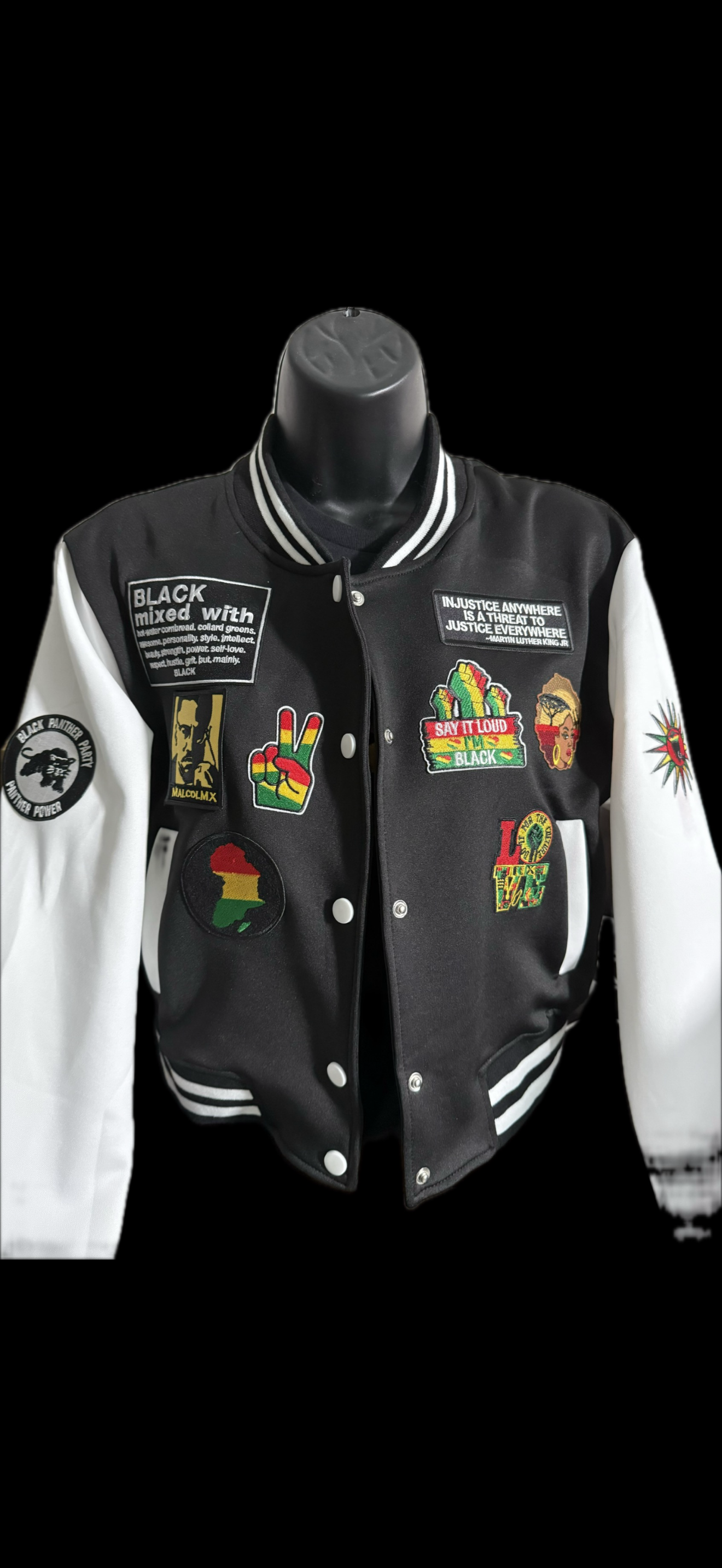 Black Excellence Varsity Jacket – Limited Edition