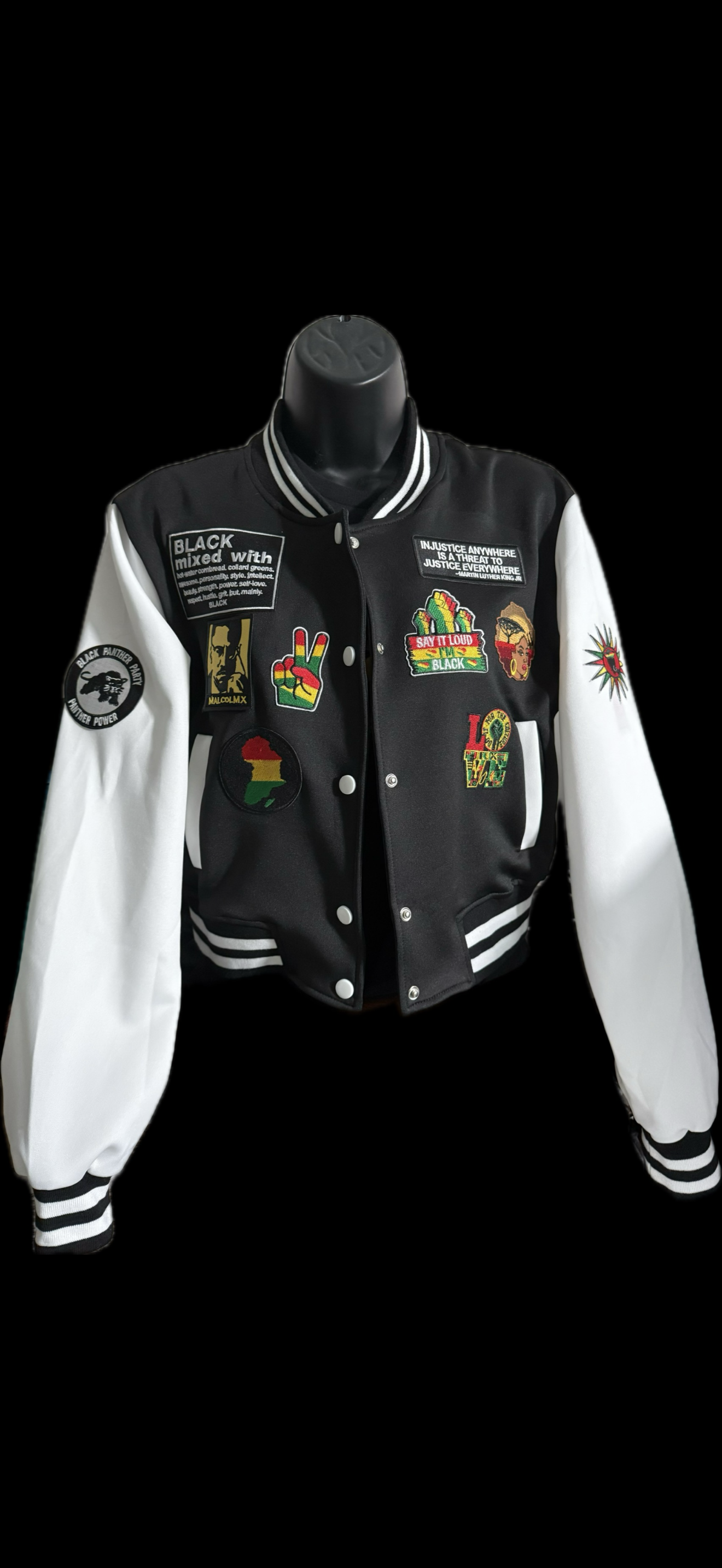 Black Excellence Varsity Jacket – Limited Edition