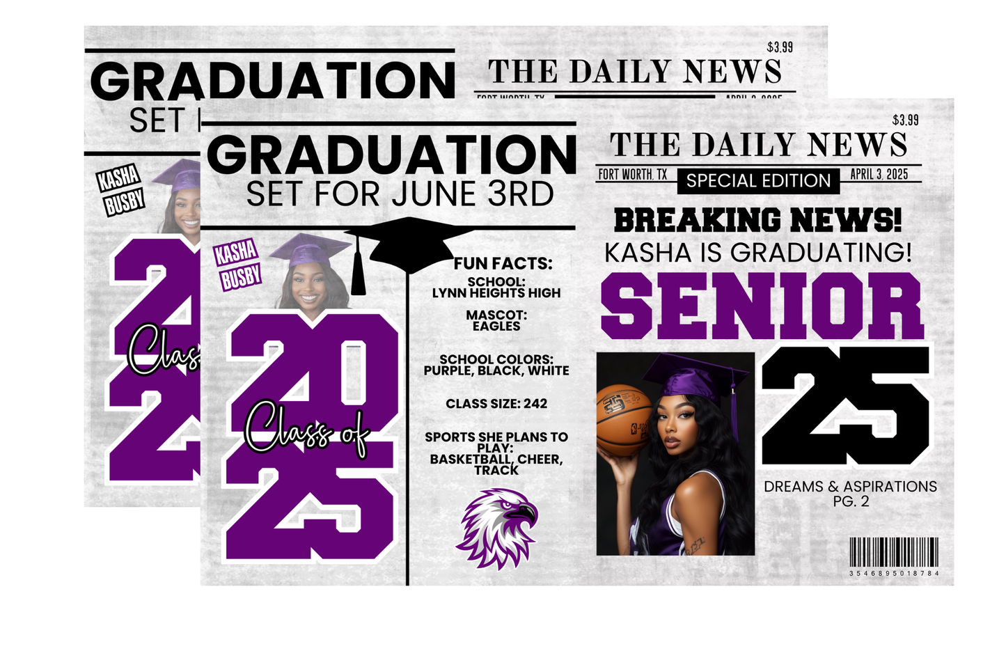 Custom Graduation Newspaper – Personalized Senior Highlight Keepsake