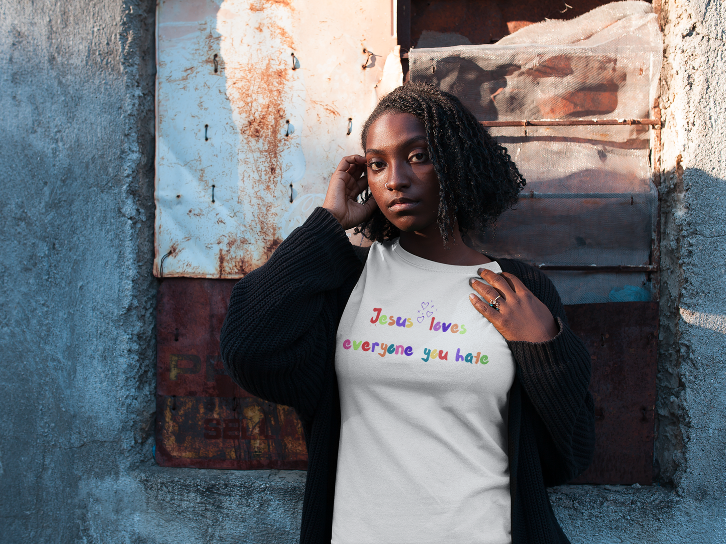 Jesus Loves Everyone You Hate Pride Tee