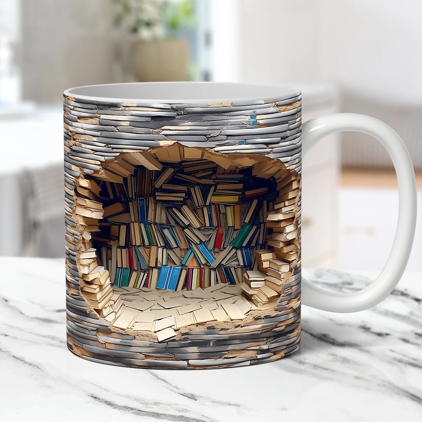 Book Lovers 3-D Mug