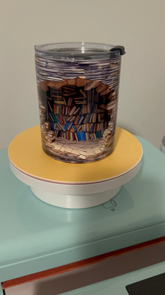 Book Lovers 3-D Tumbler