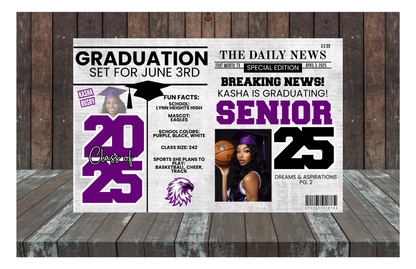 Custom Graduation Newspaper – Personalized Senior Highlight Keepsake
