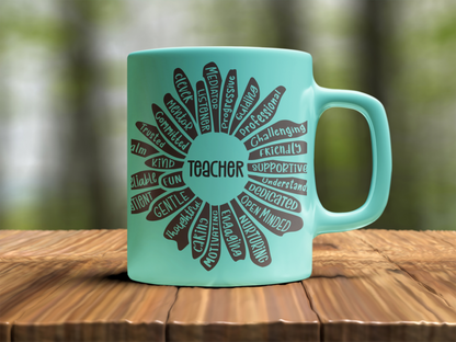 Teacher Flower Mug