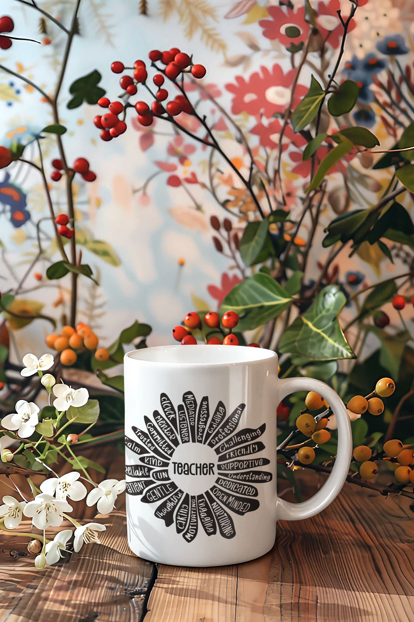 Teacher Flower Mug