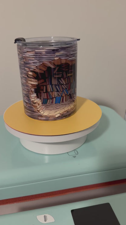 Book Lovers 3-D Tumbler