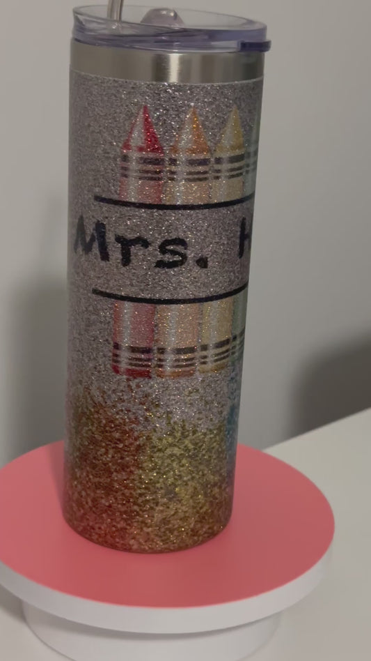 Glitter Persoanlized Tumbler